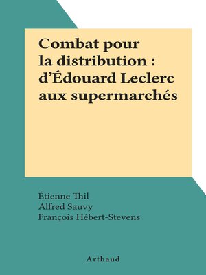 cover image of Combat pour la distribution
